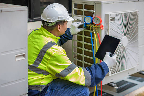 Professional Hvac technician working in Camden Wyoming, DE
